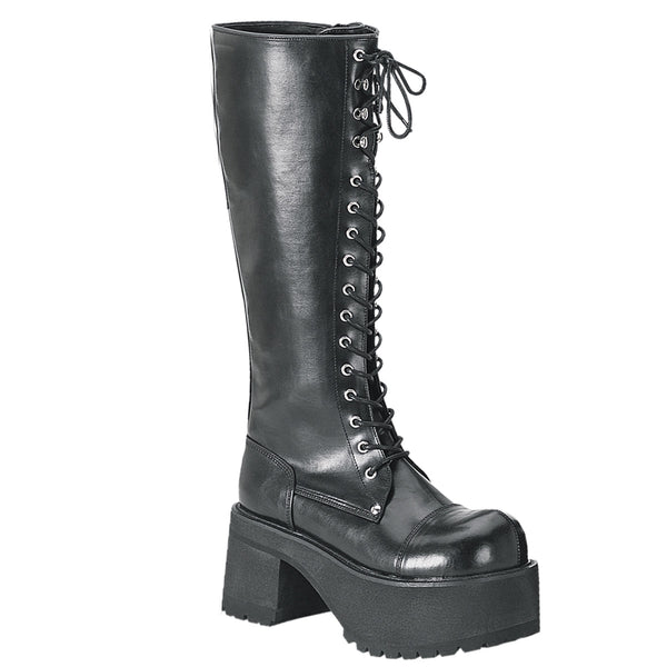 demonia Ranger-302 Black Vegan Leather