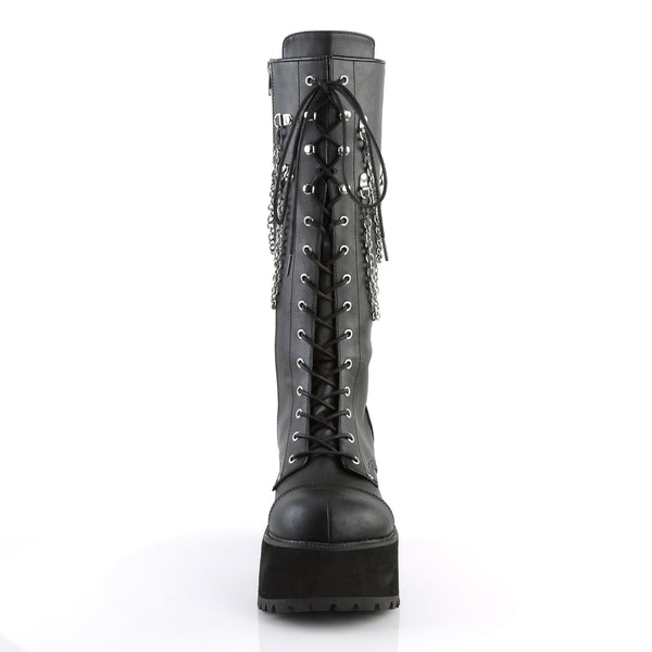 Demonia Ranger-303 Black Faux Leather