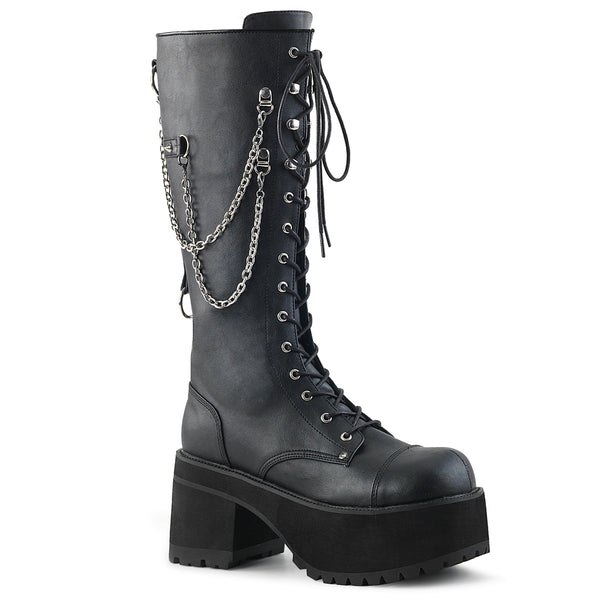demonia Ranger-303 Black Faux Leather
