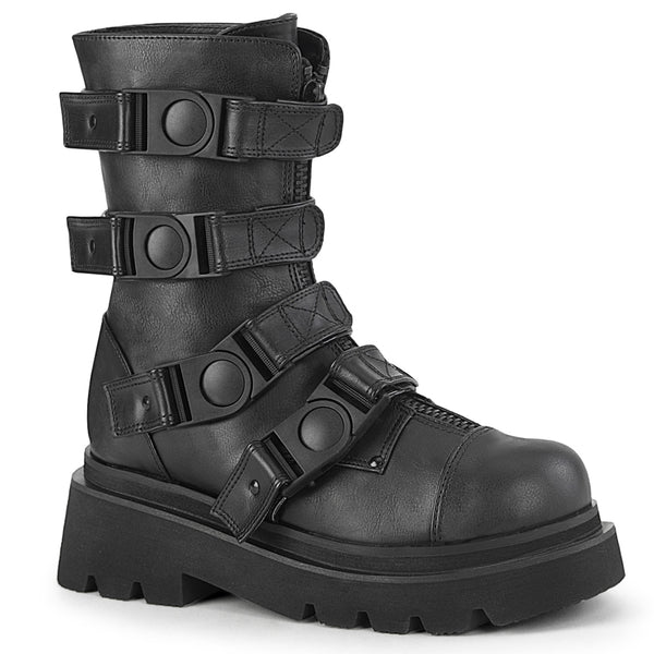 demonia Renegade-55 Black Vegan Leather