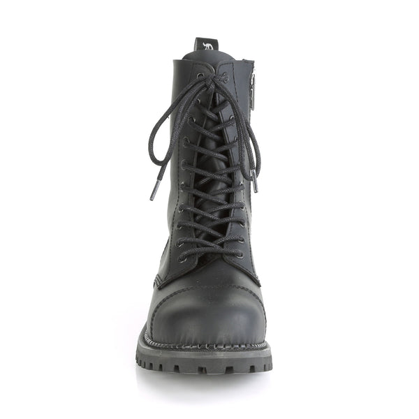 Demonia Riot-10 Black Vegan Leather