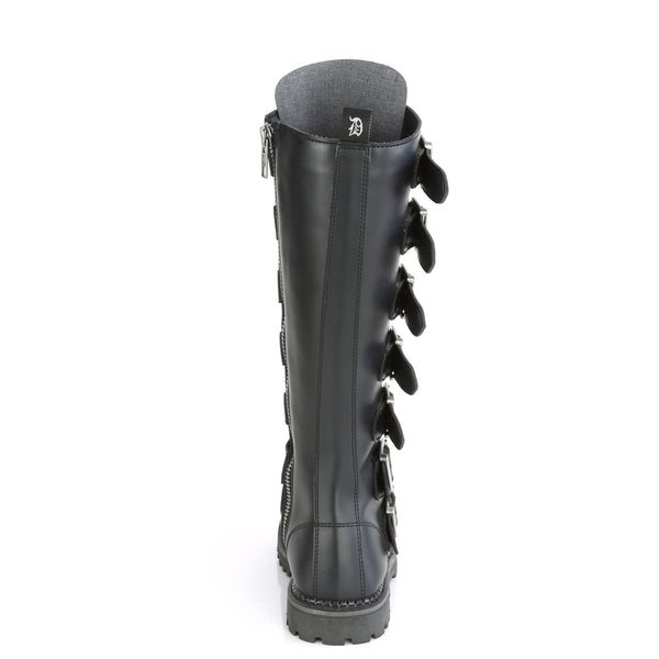 Demonia Riot-21MP Black Vegan Leather