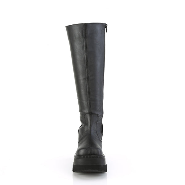 Demonia Shaker-100WC Black Vegan Leather