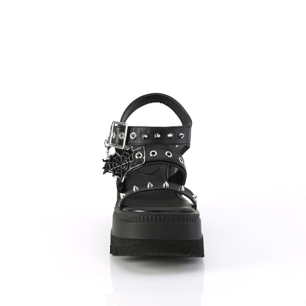 Demonia Shaker-13 Black Vegan Leather