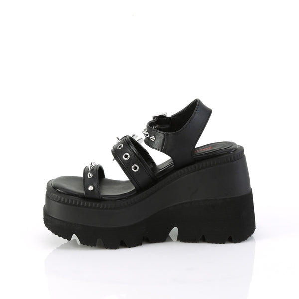 Demonia Shaker-13 Black Vegan Leather