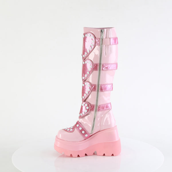 Demonia Shaker-210 Baby Pink Patent