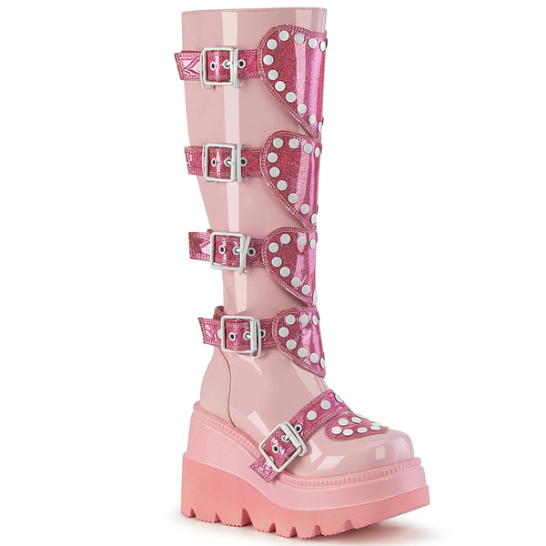demonia Shaker-210 Baby Pink Patent