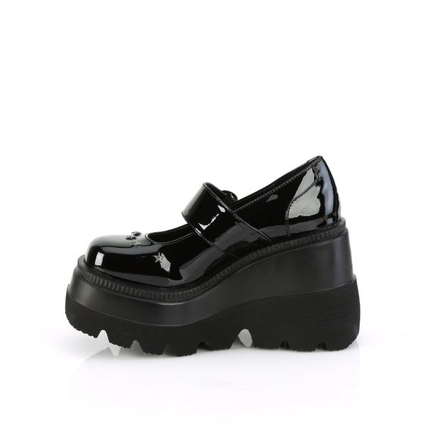 Demonia Shaker-23 Black Patent