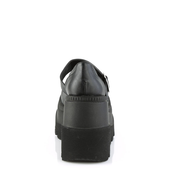 Demonia Shaker-23 Black Vegan Leather