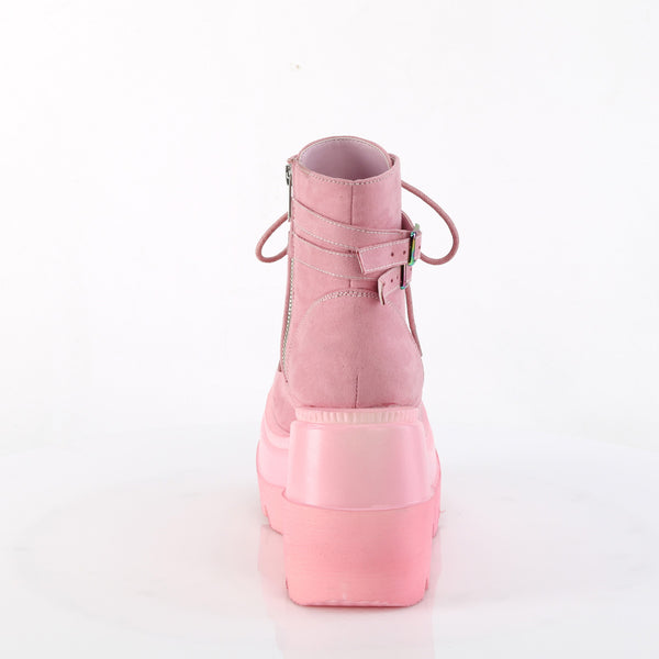 Demonia Shaker-52 Baby Pink Vegan Suede