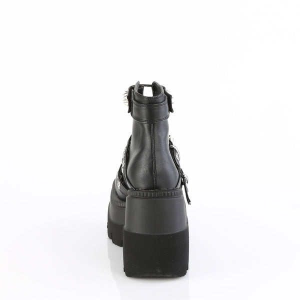 Demonia Shaker-62 Black Vegan Leather