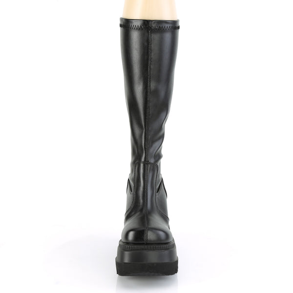 Demonia Shaker-65 Black Str Vegan Leather