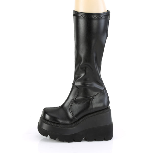 Demonia Shaker-65 Black Str Vegan Leather