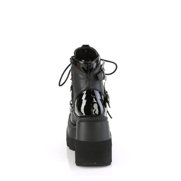 Demonia Shaker-66 Black Vegan Leather