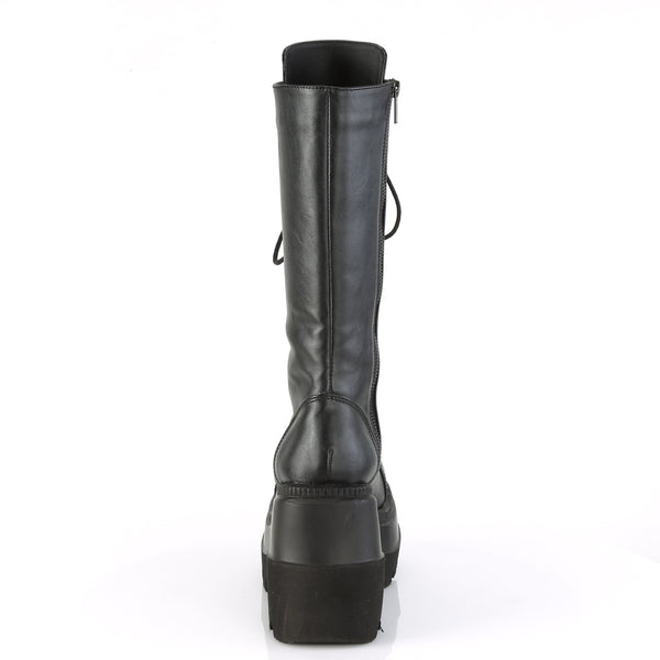 Demonia Shaker-72 Black Vegan Leather