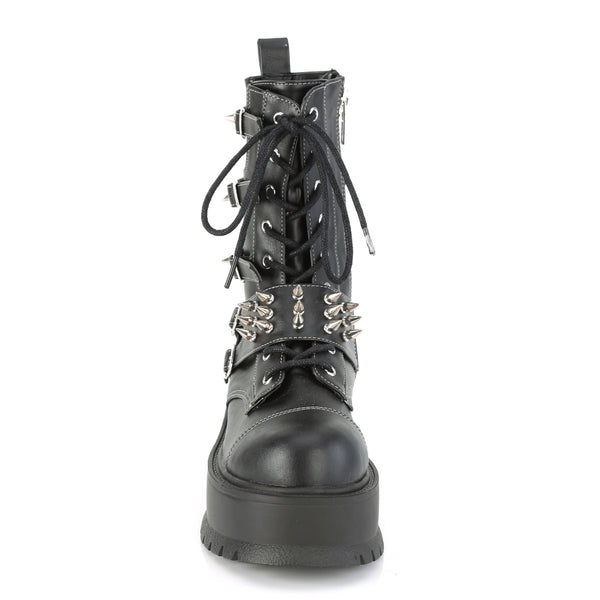 Demonia Slacker-165 Black Vegan Leather