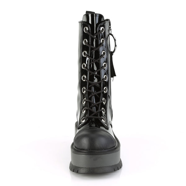 Demonia Slacker-220 Black Vegan Leather