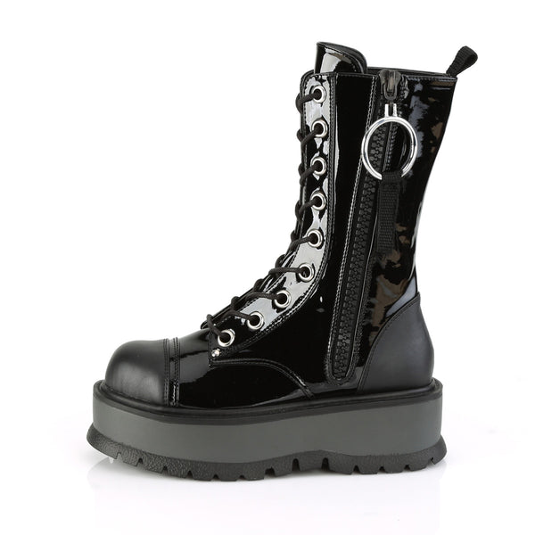 Demonia Slacker-220 Black Vegan Leather