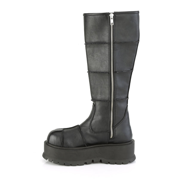 Demonia Slacker-230 Black Vegan Leather