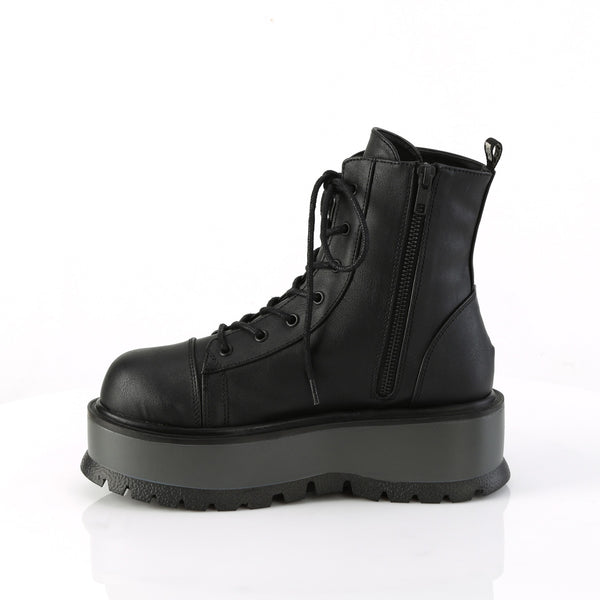 Demonia Slacker-55 Black Vegan Leather