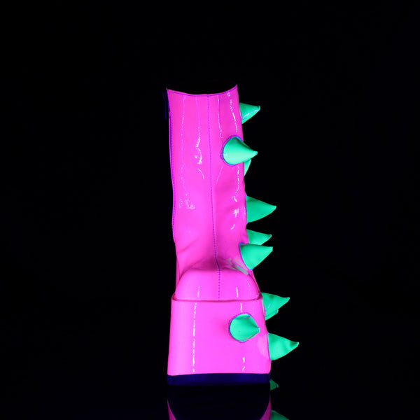 Demonia Slay-77 UV Neon Pink-Neon Green