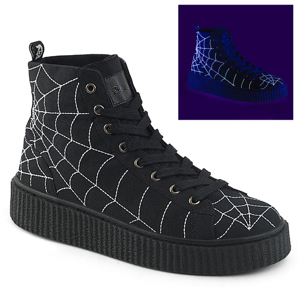 demonia Sneeker-250 Black Canvas