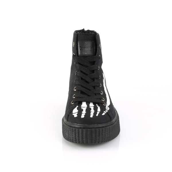 Demonia Sneeker-252 Black Canvas