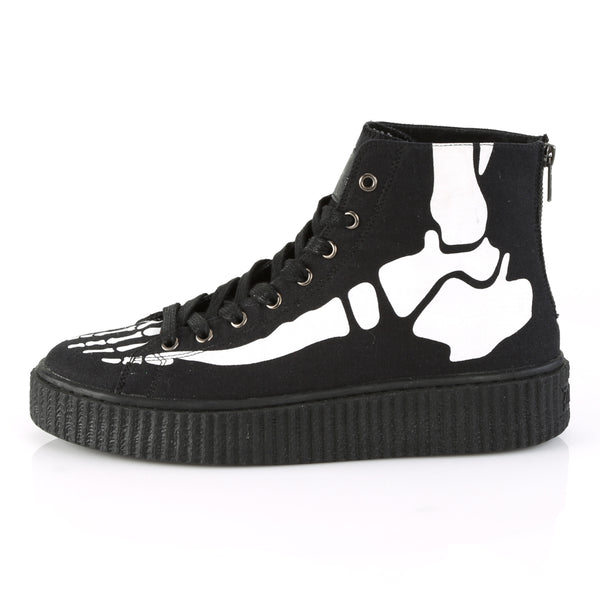 Demonia Sneeker-252 Black Canvas