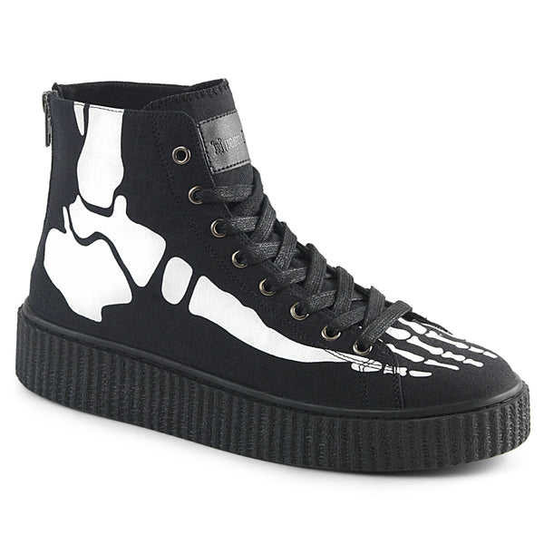 demonia Sneeker-252 Black Canvas