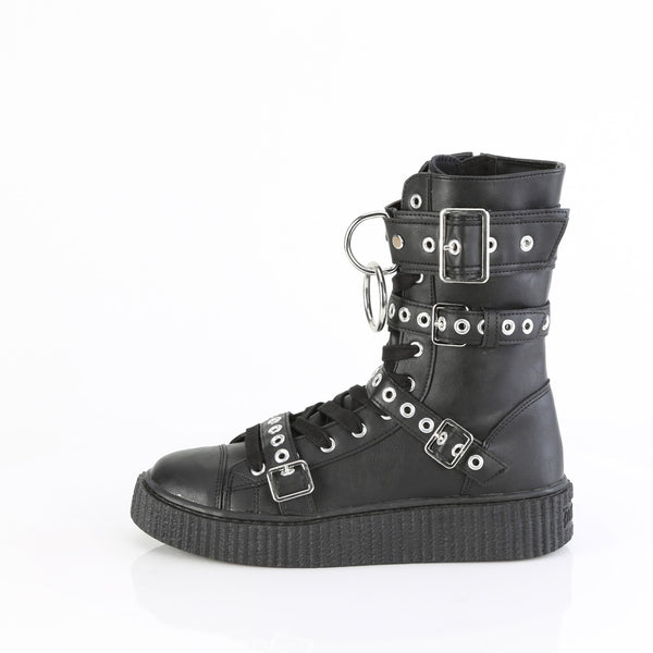 Demonia Sneeker-320 Black Vegan Leather