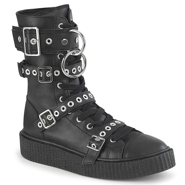 demonia Sneeker-320 Black Vegan Leather
