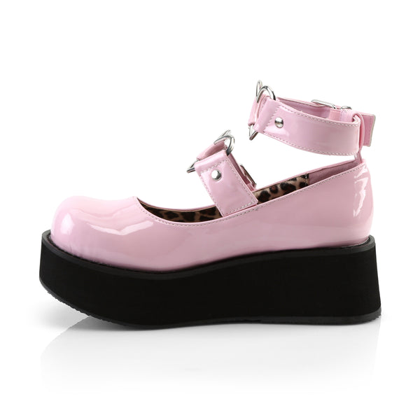 Demonia Sprite-02 Baby Pink Patent
