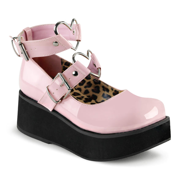 demonia Sprite-02 Baby Pink Patent