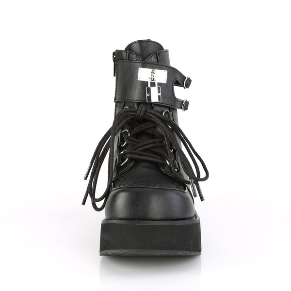 Demonia Sprite-70 Black Vegan Leather