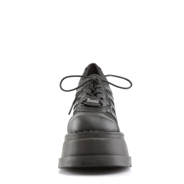 Demonia Stomp-08 Black Vegan Leather