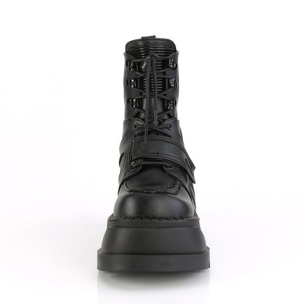 Demonia Stomp-13 Black Vegan Leather