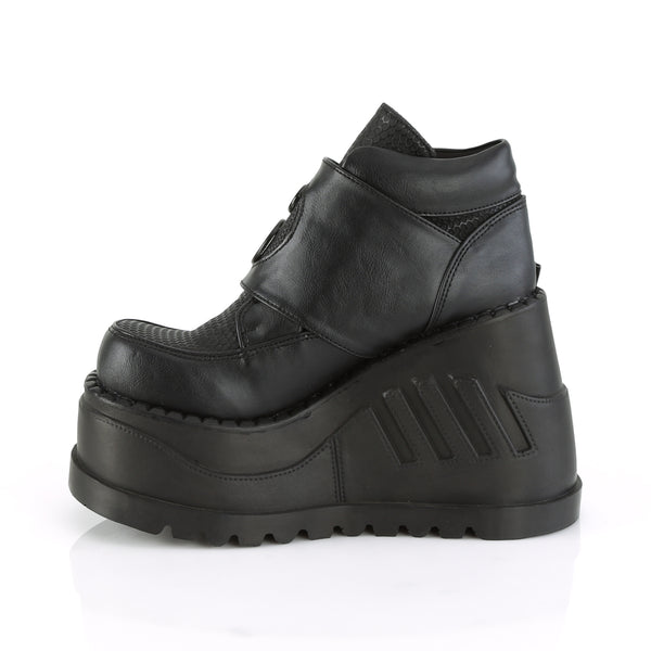 Demonia Stomp-15 Black Vegan Leather