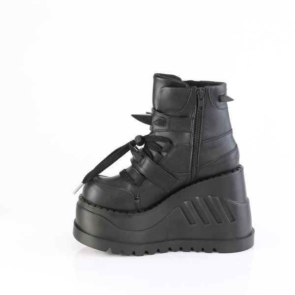 Demonia Stomp-60 Black Vegan Leather