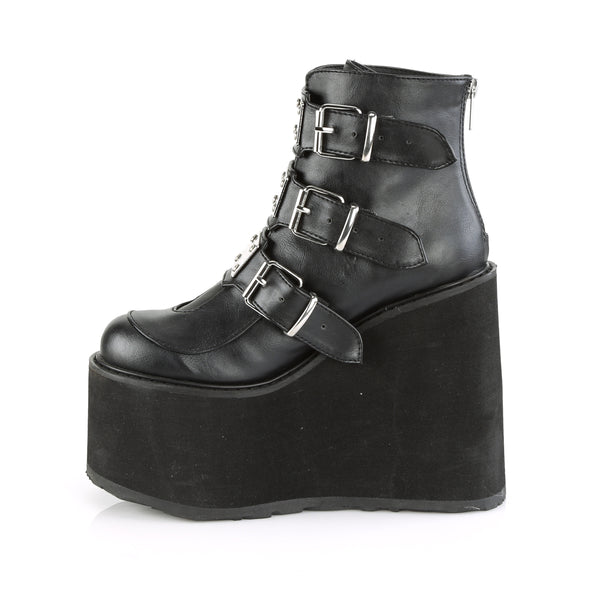 Demonia Swing-105 Black Vegan Leather