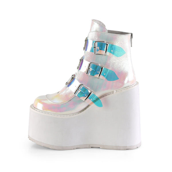 Demonia Swing-105 Pearl Iridescent Vegan Leather