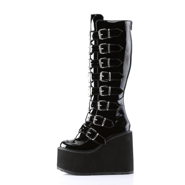 Demonia Swing-815 Black Patent