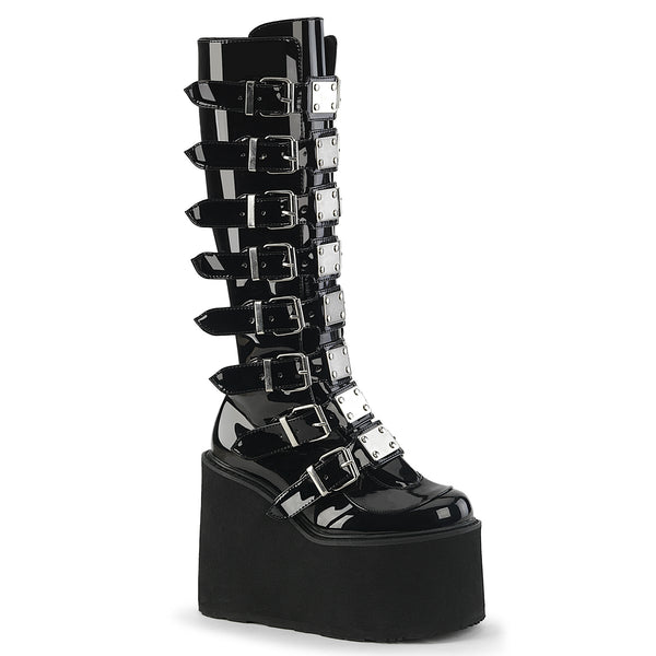 demonia Swing-815 Black Patent