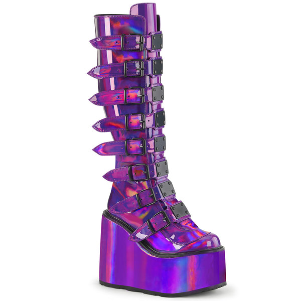 demonia Swing-815 Purple Holographic Patent