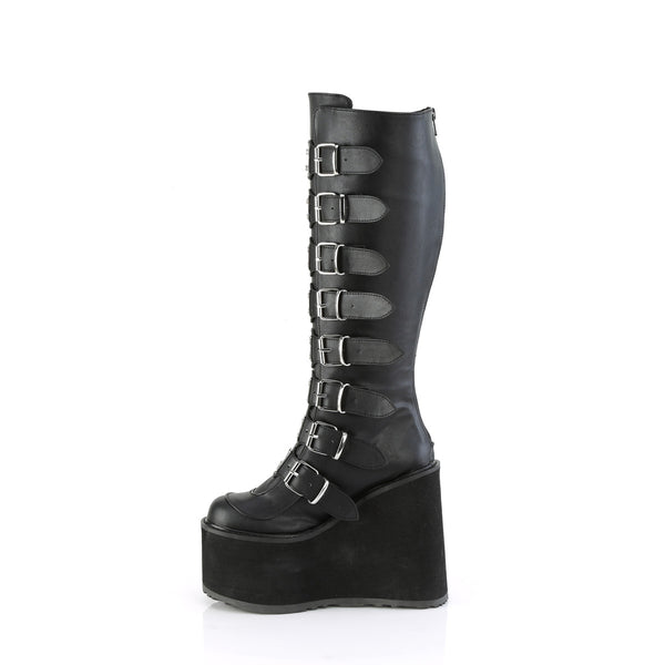 Demonia Swing-815WC Black Vegan Leather