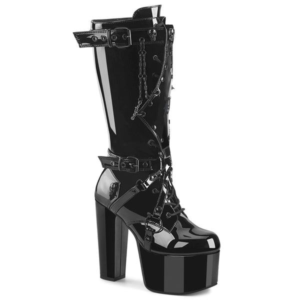 demonia Torment-218 Black Patent