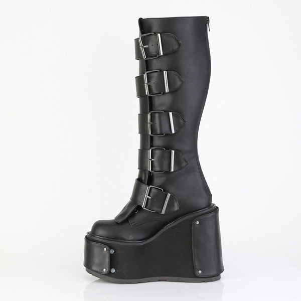 Demonia Transformer-800 Black Vegan Leather
