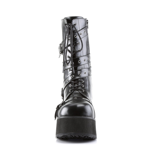 Demonia Trashville-205 Black Vegan Leather