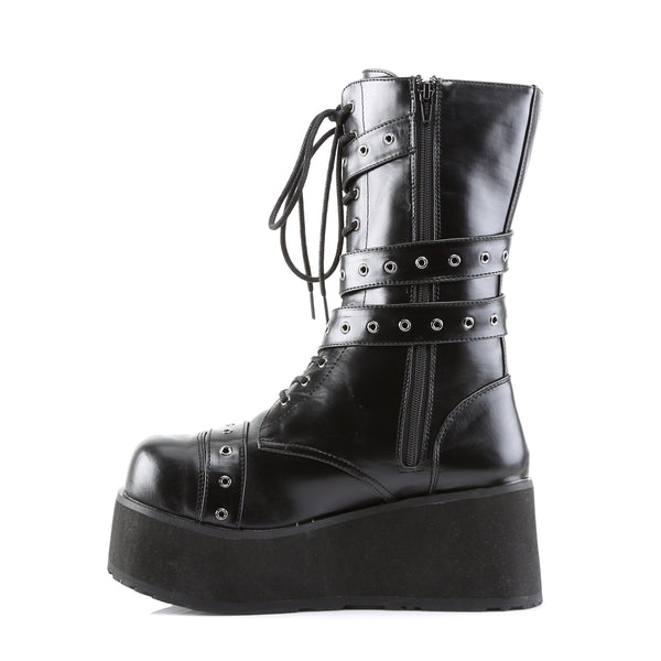 Demonia Trashville-205 Black Vegan Leather