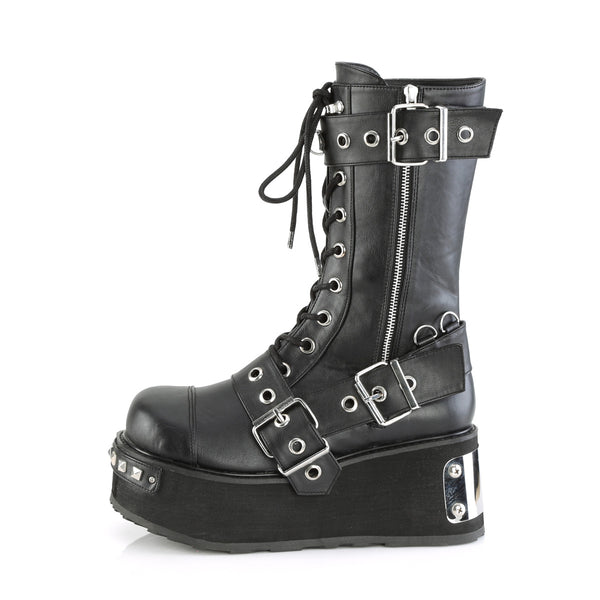 Demonia Trashville-250 Black Vegan Leather