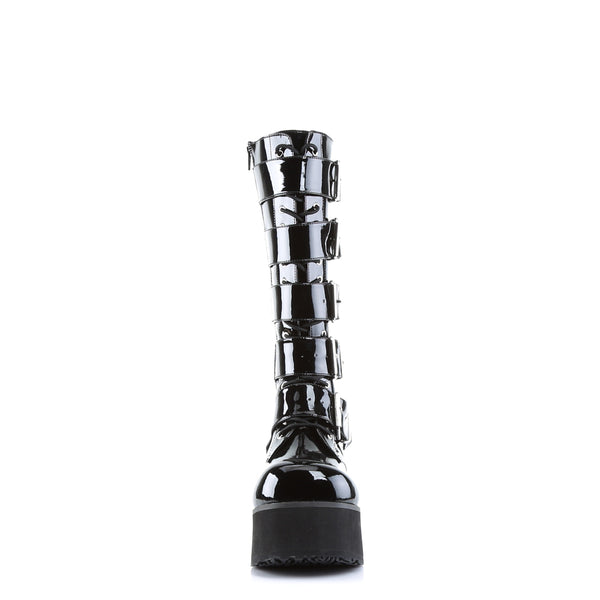 Demonia Trashville-518 Black Patent
